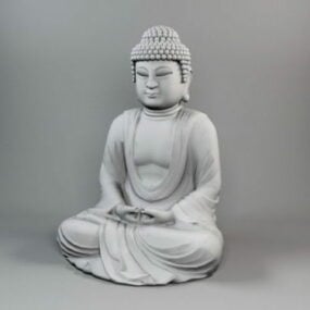 Shakyamuni-Buddha-Statue 3D-Modell