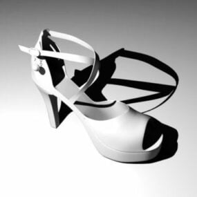 Sandalen High Heels Schuh 3D-Modell