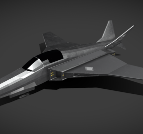 Sci-fi Army Fighter Jet 3d-model