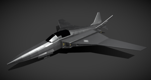 Sci-fi Army Fighter Jet