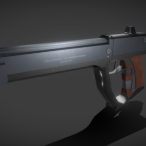 Sci-fi Handgun Design 3d model