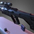 Sci-fi Laser Rifle Weapon