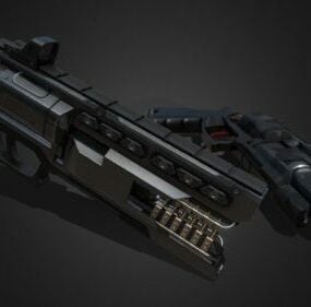 نموذج مسدس الخيال العلمي ثلاثي الأبعاد