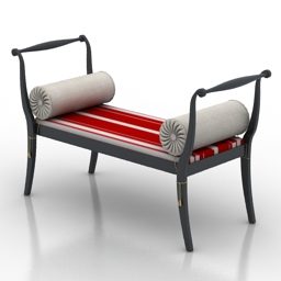 Antiek Seat Pompei 3D-model