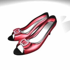 Roze schoenen Vrouwelijk 3D-model