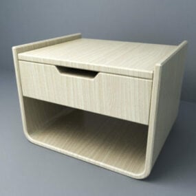 Side Table Mdf Material 3d model