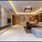 Simple design stue interiør V1