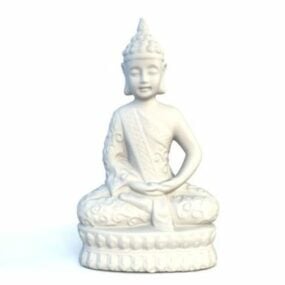 Japanese Buddha Statue 3d model