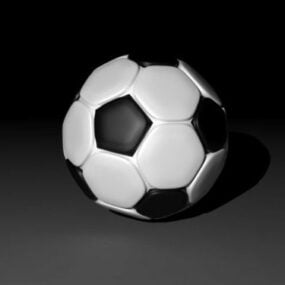 Modelo 1d clássico de bola de futebol V3