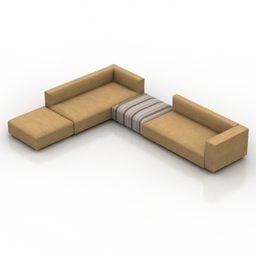 Modern Sofa Dune Design 3d model