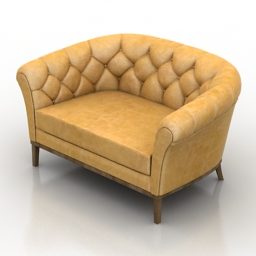 Single Sofa Munna Design 3d model