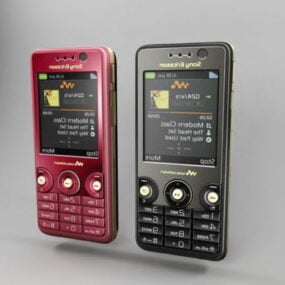 Sony Ericsson W660i puhelimen 3d-malli