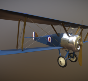 Vintage letadlo 3D model