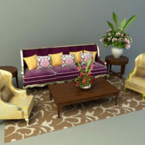 Southeast Asia Sofa Design 3d model
