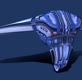 Sci-fi Spaceship Zed 3d model