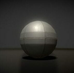 Modelo 3D animado do robô esfera