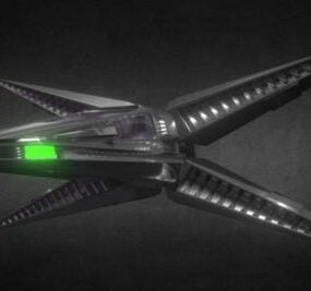 نموذج سفينة الفضاء بيغاسوس المستقبلية ثلاثية الأبعاد