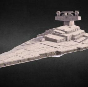 Star Wars Imperial Destroyer Rymdskepp 3d-modell