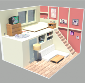 Universe Room Interior 3d model