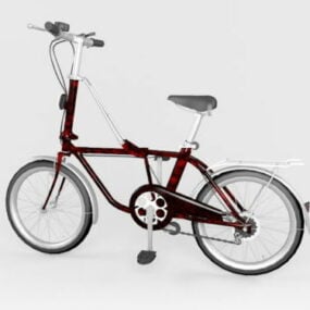 3д модель уличного велосипеда с маленькими колесами