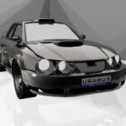 Black Subaru Impreza Car
