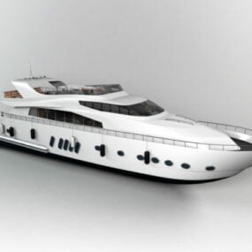 Luksusowy model super jachtu 3D