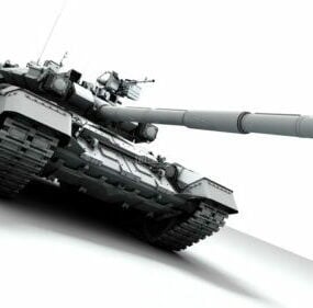 نموذج ثلاثي الأبعاد للدبابة السوفيتية T-90