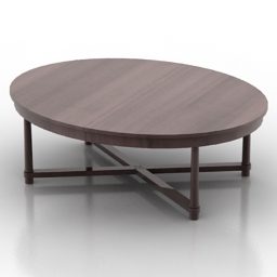 3д модель круглого деревянного стола для пекаря