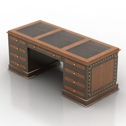 Wooden Table Intagli 3d model
