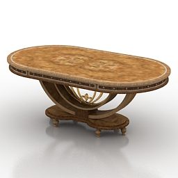 Dřevěný 3D model stolu Signorini