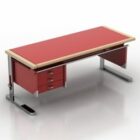 مكتب طاولة باللون الأحمر