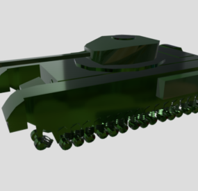 Wrecked Tank Concept 3d model