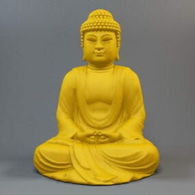 Aasialainen Tathagata Sakyamuni Buddha 3D-malli