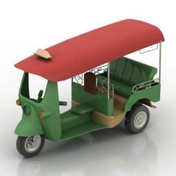 Thajsko Tuk Tuk Taxi 3D model