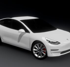 Modelo 3D do carro Tesla Ver3