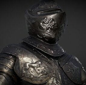 König Erik Armor Warrior 3D-Modell