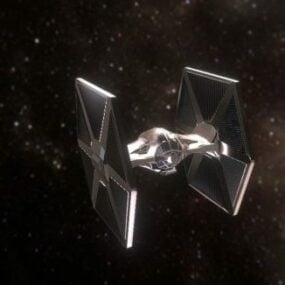 דגם 3D Tie Fighter Star Station