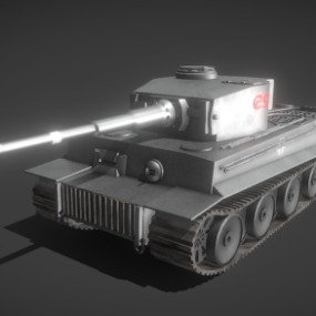 German Tiger 1 Tank 3d model