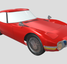 Rotes Toyota Gt2000 Auto 3D-Modell