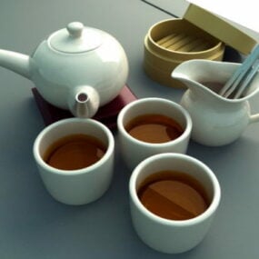Chinese Tea Set Ware 3d model