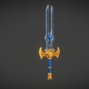Warcraft Game Sword 3d model