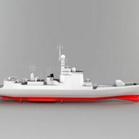 نموذج ثلاثي الأبعاد للسفينة البحرية من النوع 052c المدمرة