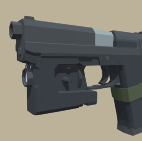 USP Mw2科幻枪3d模型