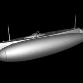 海军荷兰号潜艇 3d model