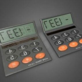 Model 3d Kalkulator Pejabat