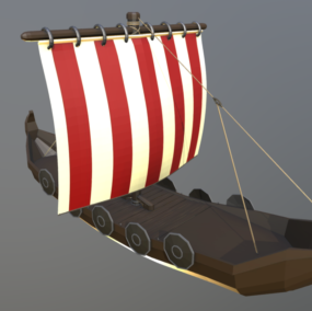 Viking Gemisi 3d modeli