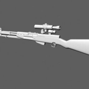 نموذج بندقية خمر 3D