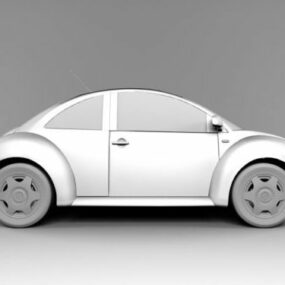 Model 3d Mobil Konsep Volkswagen Beetle