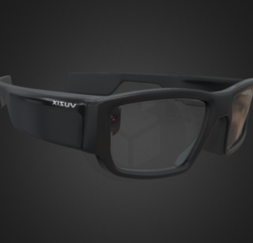 Modelo 3d de óculos inteligentes
