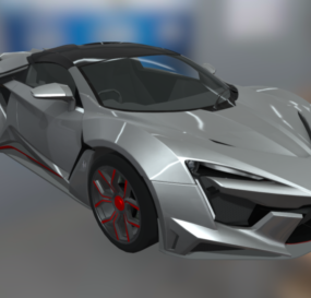 Concepto de coche superdeportivo modelo 3d